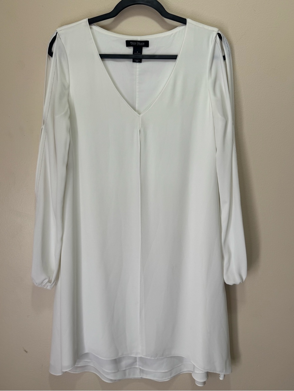 White House Black Market Cold-Shoulder Flowy Shift Dress